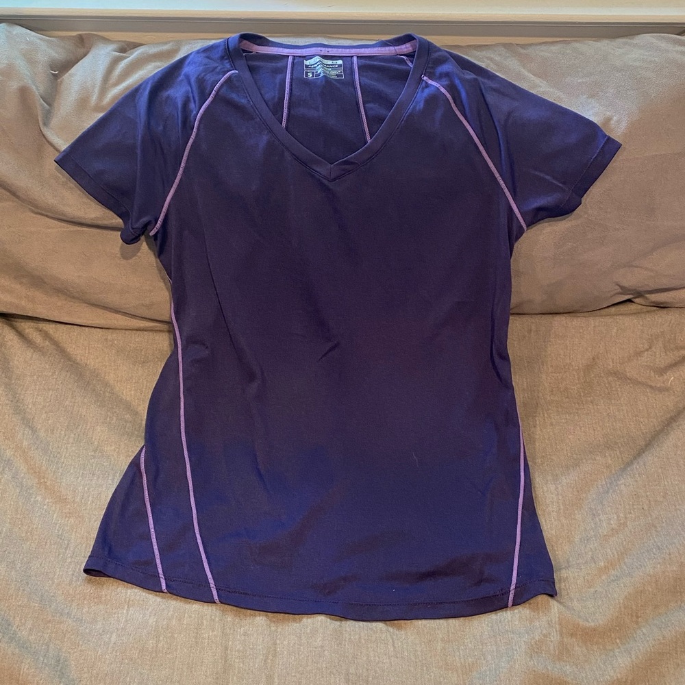 Layer 8 Purple Quick Dry Short Sleeve T-Shirt